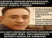 Ketua LSM atau Makelar Tambang, Medi Mulia Peras Pelaku Tambang Pasir Liar di Lamteng