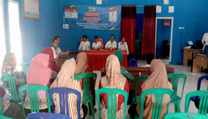 Cegah Stunting, Pekon Kejadian Gelar Rembuk Bersama Warga