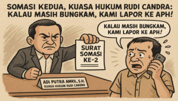 Somasi Kedua, Kuasa Hukum Rudi Candra: Kalau Masih Bungkam, Kami Lapor ke APH!