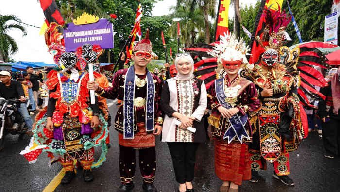 Krakatau Festival ke-34 resmi dibuka di Lapangan Korpri, Komplek Kantor Gubernur Lampung, Sabtu (5/7/2025).