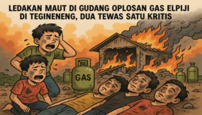 Geger! Ledakan Maut di Gudang Oplosan Gas Elpiji di Tegineneng, Dua Tewas Satu Kritis