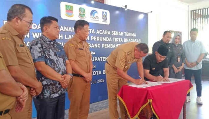 Bekasi Pisah Ranjang Soal Air, Dua Aset PDAM Tirta Bhagasasi Diserahkan ke Kota