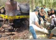 Polisi Ciduk Penambang Pasir Liar di Desa Sriminosari, Lampung Timur