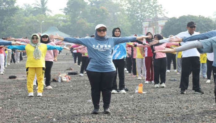 Joget Serius Demi Makmur, Launching Senam ala Pemkab Lampung Timur