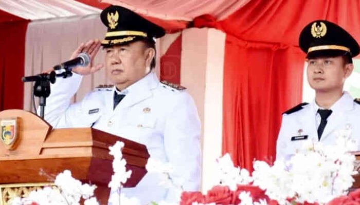 Bupati Tanggamus Pimpin Upacara HUT ke-80 RI, Gaungkan Semangat Menuju Indonesia Emas 2045