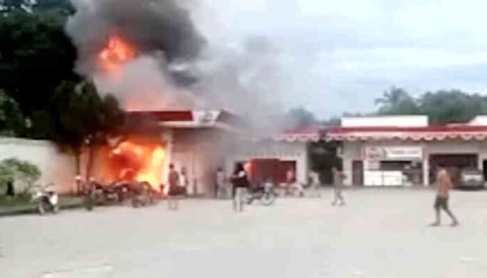 Drama Motor Terbakar di SPBU Tanggamus! Untung APAR Bekerja, Bukan Aparat