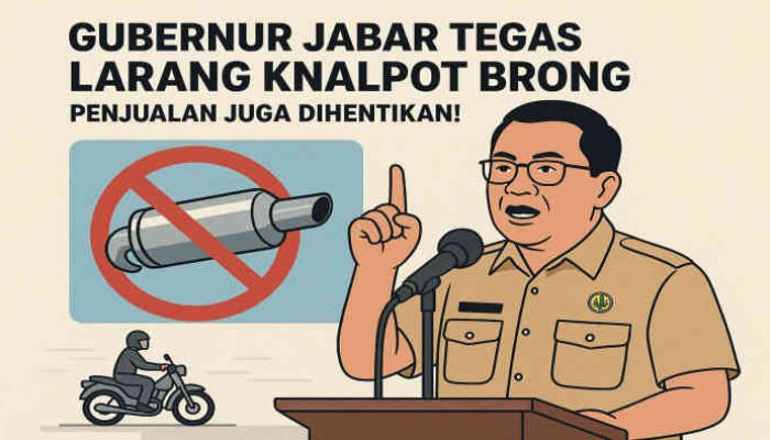 Gubernur Jabar Tegas Larang Knalpot Brong, Penjualan Juga Dihentikan!