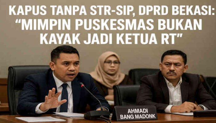 Kapus Tanpa STR-SIP, DPRD Bekasi: “Mimpin Puskesmas Bukan Kayak Jadi Ketua RT”