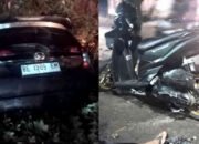 Pemuda Asal Kotaagung Kecelakaan di Tikungan Perbatasan, Motor Hancur Digilas Truk