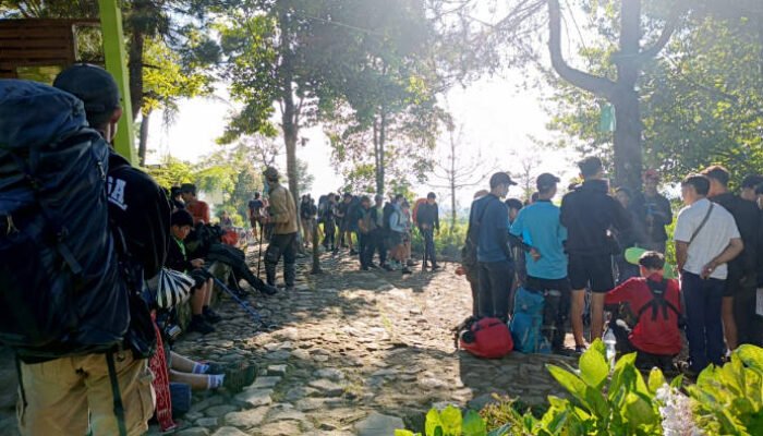Gunung Gede Diserbu Ribuan Pendaki Jelang Akhir Pekan