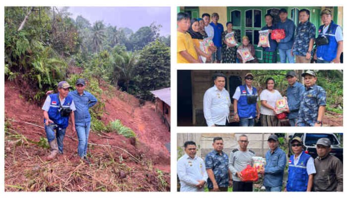 Ketua Bersama Anggota DPRD Tanggamus Tinjau Lokasi Longsor, Serahkan Bantuan dan Dorong Penanganan Cepat