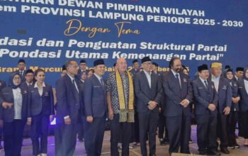 Surya Paloh Lantik Herman HN Jadi Ketua DPW NasDem Lampung, Ini Susunan Pengurus Periode 2025–2029