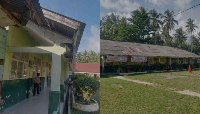 Atap Nyaris Roboh, Harapan Guru SDN di Tanggamus Ikut Meretak