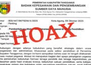 BKPSDM Tanggamus Bongkar Surat Mutasi Palsu: “Nomornya di Medan, Bukan di Kantor Kami”