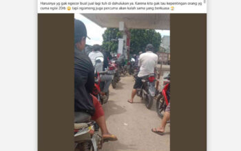 VIRAL! SPBU ‘Jalur Khusus Pengecor’ di Lampung Timur Disorot, Satu Orang Bawa 2-4 Motor, Pengendara Umum Gigit Jari