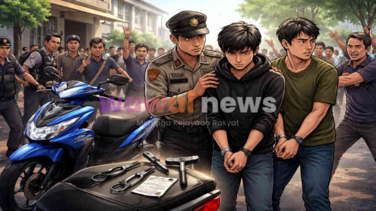 Aksi Curanmor di Siang Bolong Gagal Total, Warga Bayur Ringkus Pelaku, Tekab 308 Turun Tangan