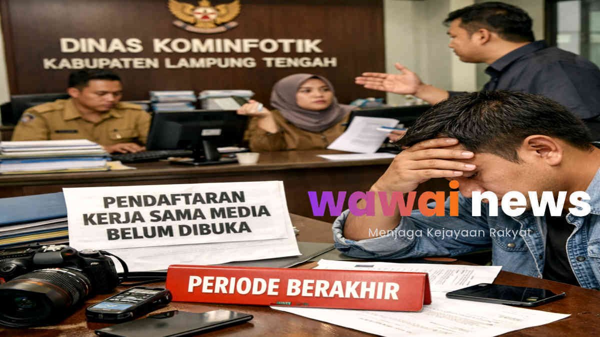 Kerja Sama Media di Diskominfotik Lampung Tengah Mandek, Pendaftaran Belum Dibuka Meski Periode Lama Berakhir