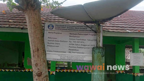 Revitalisasi SDN 1 Negara Batin Tanggamus Disorot: Anggaran Jumbo, Cerita di Lapangan Kok Mini?