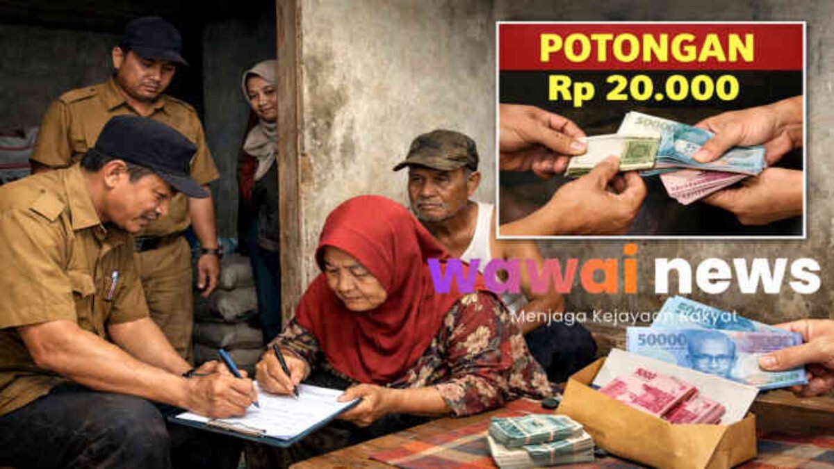 Diduga Tutupi Pungli, Aparat Desa Trimodadi Lampung Utara Kejar Tanda Tangan KPM