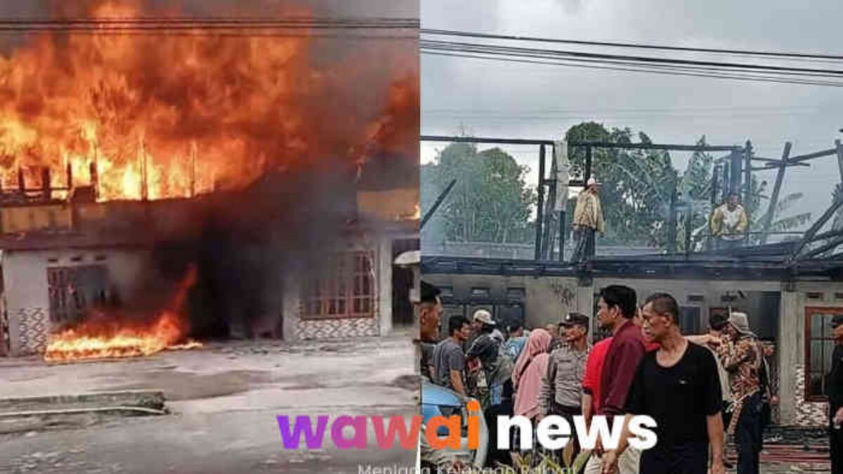 Rumah Warga Terbakar di Lampung Barat, Damkar Datang Disambut Api Emosi Warga