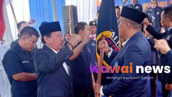 NasDem Tanggamus Dilantik, Kurnain Targetkan Kursi DPRD Naik Dua Kali Lipat