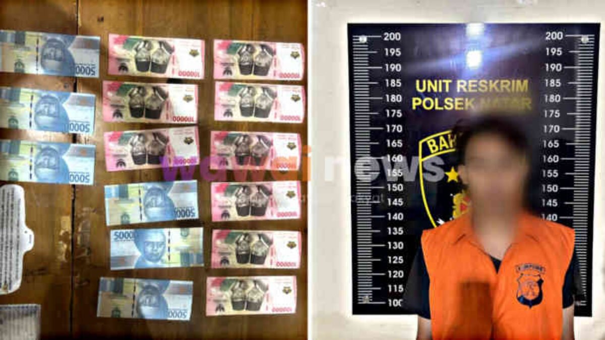 Polisi Bongkar Peredaran Uang Palsu di Natar, Pemuda 18 Tahun Keburu Ketahuan