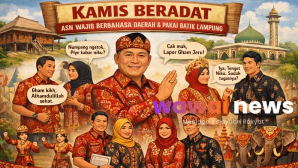 Resmi! Gubernur Lampung Tetapkan Kamis Beradat, ASN Wajib Berbahasa Daerah dan Pakai Batik Lampung