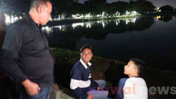 Sidak Malam, Wali Kota Bekasi Temukan Danau Duta Harapan Gelap