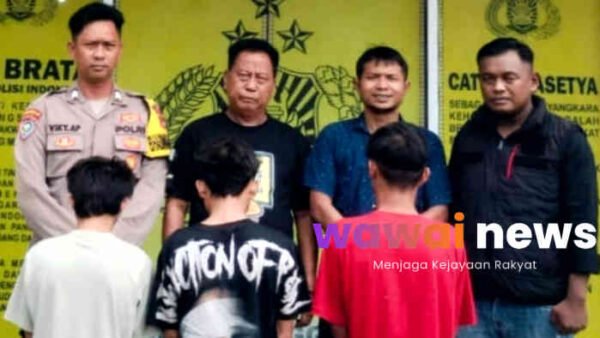 Tiga Pemuda Gasak 11 Tabung LPG di Tanggamus, Satu Masih di Bawah Umur