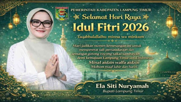 Tiadakan Open House, Bupati Lampung Timur Pilih Sujud Bersama Rakyat: Idulfitri 1447 H Jadi Momentum Empati dan Aksi Nyata