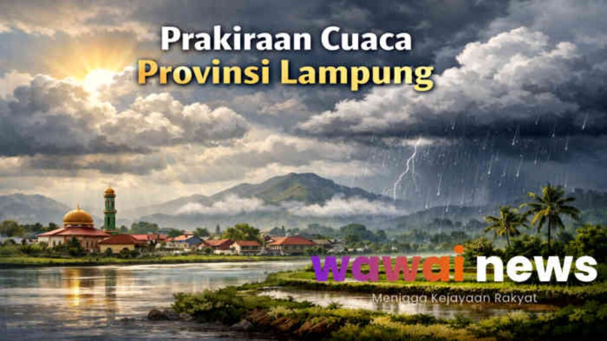 Prakiraan Cuaca Lampung 17 Maret 2026, Hujan Ringan Berpotensi Terjadi