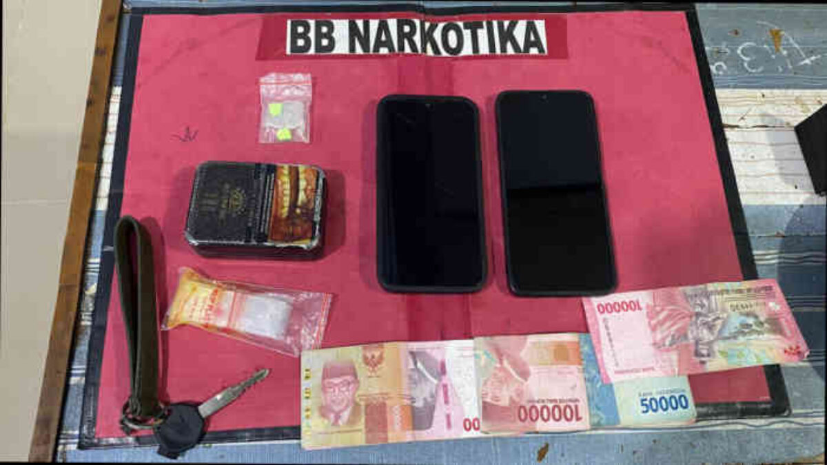 Digerebek Tengah Malam! Pemuda di Jabung Diciduk, Ekstasi Warna “Transformer” Jadi Barang Bukti