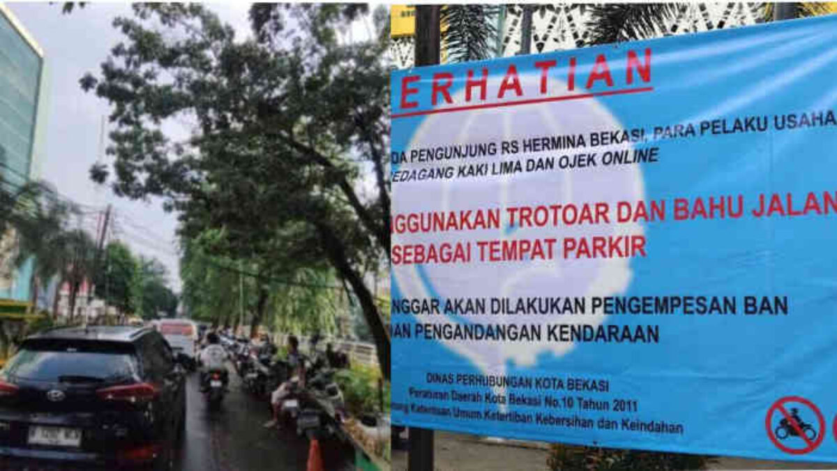 Parkir Liar Depan RS Hermina Bekasi: Dari “Zona Terlarang” Jadi Ladang Cuan, Dishub Baru Panas Lagi?