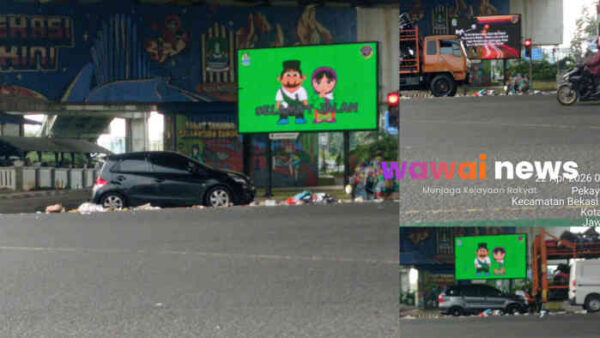 Anggaran Terpal Ratusan Juta, Tapi Sampah Berserakan  di Jalan Protokol Kota Bekasi?