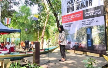 Sistem Peringatan Dini Banjir dan Pengukur Curah Hujan Resmi Terpasang di Cileungsi-Cikeas