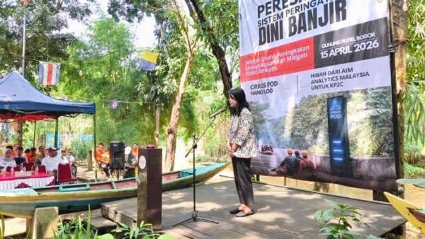 Sistem Peringatan Dini Banjir dan Pengukur Curah Hujan Resmi Terpasang di Cileungsi-Cikeas