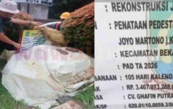 Drainase “Buntu” Rp3,46 M di Bekasi Disorot: Proyek Pedestrian Diduga Tanpa Arah, Transparansi Ikut Tertutup