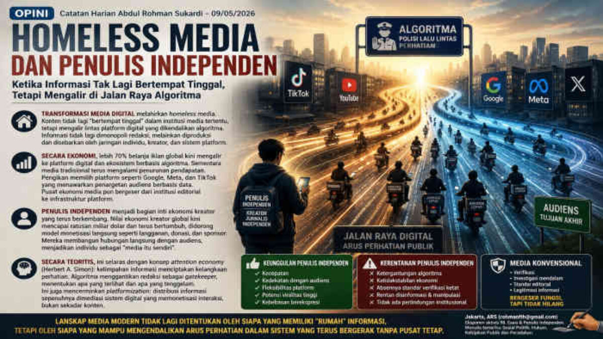 Homeless Media dan Penulis Independen: Ketika Redaksi Tak Lagi Menjadi Pusat Semesta