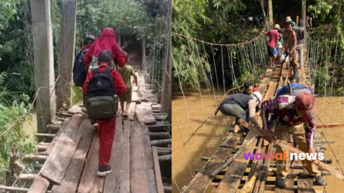 Sudah Diukur Berkali-kali, Jembatan Gantung di Tanggamus Masih Cuma Jadi Objek Survei