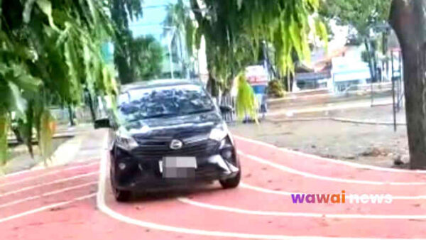 Viral! Jogging Track Alun-alun Bekasi Disulap Jadi Arena Kursus Stir, Warga Geleng Kepala