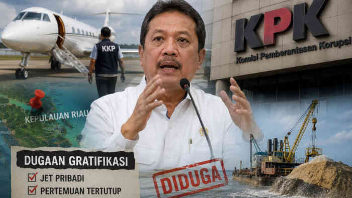 Jet Pribadi Menteri KKP Dilaporkan ke KPK, Aktivis Kepri Curiga Ada “Mainan” Sedimentasi Pasir Laut