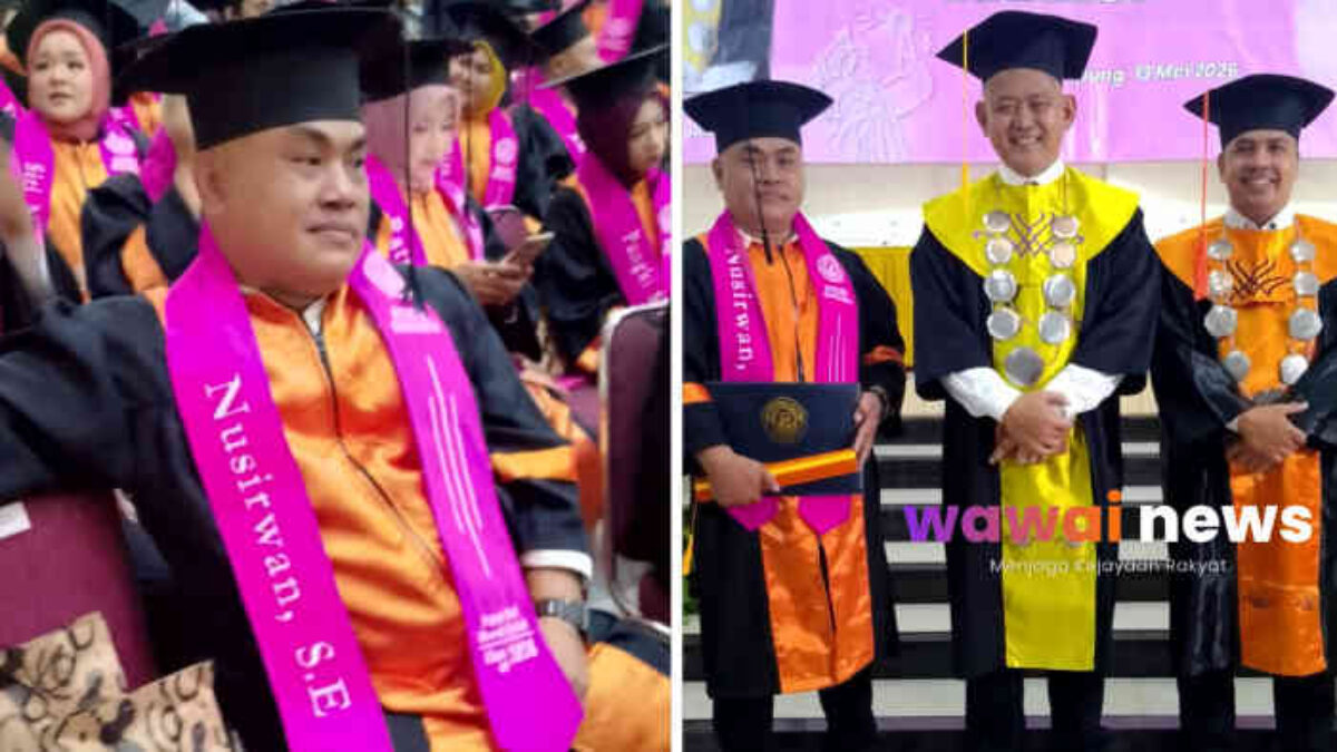 Ketua DPC GRIB Jaya Tanggamus Nusirwan Resmi Sandang Gelar Sarjana di Wisuda Bersama Yayasan Startech Bima Sakti