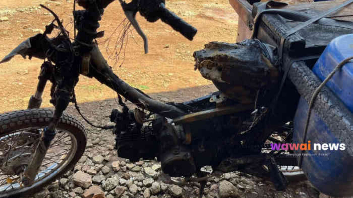 Wat-wat Gawoh! Gagal Bawa Motor, Maling di Sekampung Udik Ngambek Lalu Bakar Supra Petani