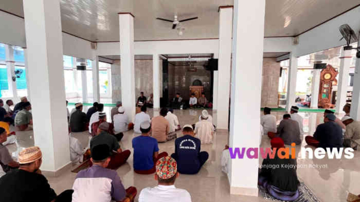 Masjid At-Taubah Jadi Ruang Introspeksi, Pegawai dan Warga Binaan Lapas Kotaagung Perkuat Mental Spiritual