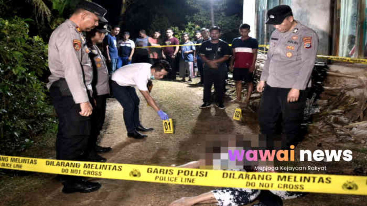 Menolak Bertemu Suami Siri, Perempuan Muda di Pringsewu Tewas Ditusuk, Pelaku Diduga Lukai Diri Usai Beraksi