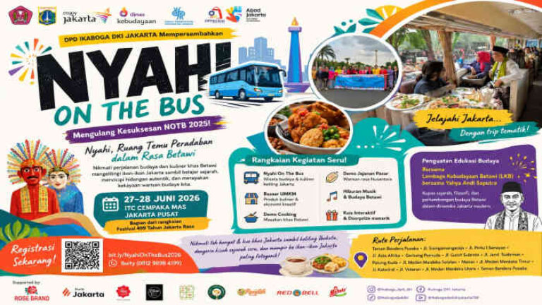 Nyahi On The Bus 2026: Menyusuri Jejak Peradaban Jakarta Lewat Rasa Betawi