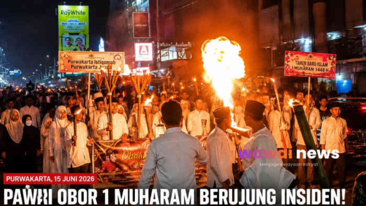 Atraksi Sembur Api di Pawai 1 Muharam Purwakarta Berujung Petaka, Wajah Pemain Tersambar Kobaran Api Sendiri