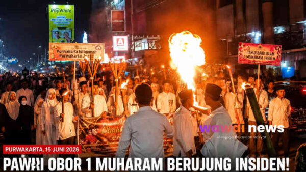 Atraksi Sembur Api di Pawai 1 Muharam Purwakarta Berujung Petaka, Wajah Pemain Tersambar Kobaran Api Sendiri