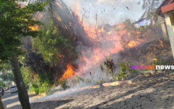 Bambu Terbakar, Warga Terbakar Emosi! Pembakaran Sampah Berulang di Jatiasih Nyaris Lahap Permukiman, Damkar Kembali Turun Tangan