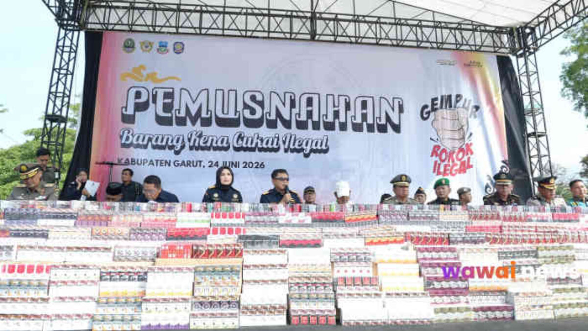 44 Juta Batang Rokok Ilegal Rp65 Miliar Dimusnahkan di Garut, Gubernur Jabar Siapkan Hadiah untuk Pelapor